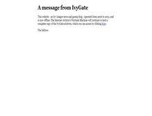 Tablet Screenshot of ivygateblog.com